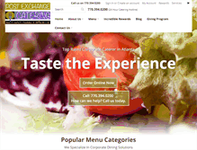 Tablet Screenshot of postexchangecatering.com